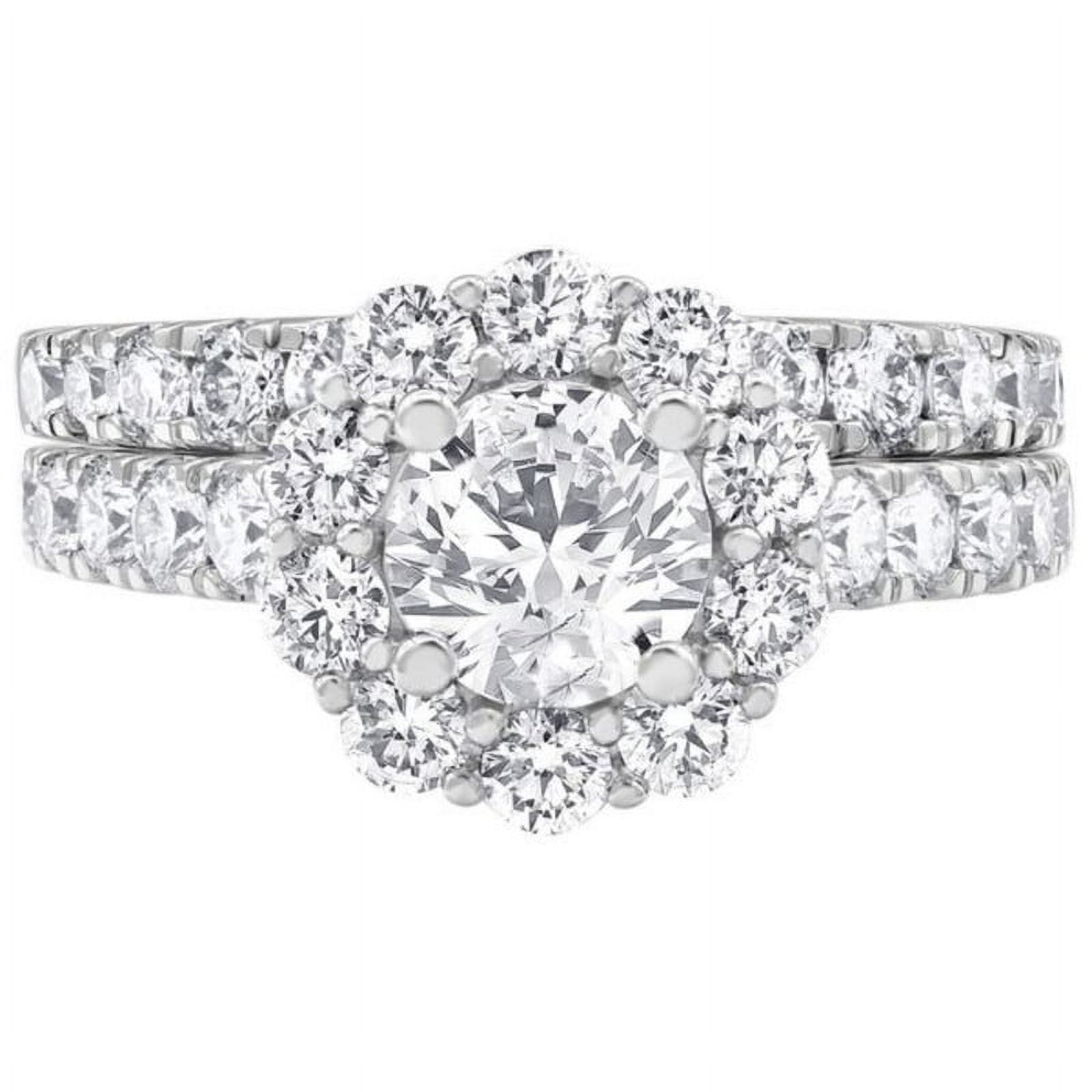 Spot Jewel 1.8Ct Brilliant Round Cut Diamond Ring - 14K White Gold Over