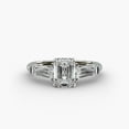 thumbnail image 1 of Spot Jewel 1.9 Ct Emerald Cut Diamond Ring for Her - 14K White Gold Plated Ring - Christmas Engagement Ring - Beautiful Special Occasion Ring - Mid Century Ring for Women's - Wedding Proposal Ring, 1 of 8