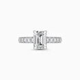 thumbnail image 1 of Spot Jewel 1.9 Ct Emerald Cut Diamond Ring for Her - 14K White Gold Plated Ring for Her - Engagement Ring for Women's - Elegant Wedding Anniversary Gift for Her - Forever Diamond Ring for Women's, 1 of 6