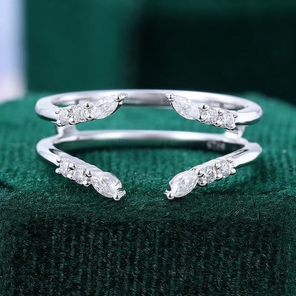 Spot Jewel 1.9 Ct Oval Cut Wedding Ring - 14K White Gold Plated Rings - Bridal Stacking Engagement Diamond Ring - Christmas Special Gift for Her - Party Wear Diamond Ring - Unique Gift for Her