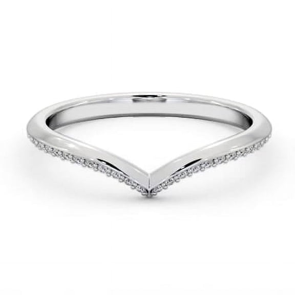 Spot Jewel 1.9 Ct Round Cut Lab Simulated Diamond Ring – 14K White Gold Plated – Wishbone Knife Edge Eternity Band – Affordable Promise or Wedding Rings
