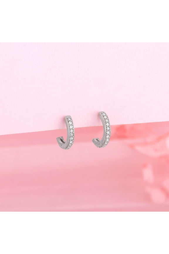 14K White Gold Plated Overlay Earring - 1.7 Ct Round Cut Lab Created Diamond Earring for Women - Gorgeous Engagement Earring for Her - Perfect Gift for Anniversary or Special Event