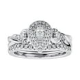 thumbnail image 1 of Spot Jewel 14K White Gold Over Ring - 1.6 Ct Pear Cut Diamond Ring - Bridal Set Wedding Ring with Matching Band - Gorgeous Anniversary Gifts - Christmas Special Gift - Valentine's Day Gifts, 1 of 6