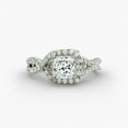 thumbnail image 1 of Spot Jewel 14K White Gold Plated Ring - 1.9 Ct Princess Cut Diamond Anniversary Ring - Engagement Wedding Diamond Ring for Her - Halo Anniversary Gift Wife - Split Shank Bridal Diamond Jewelry, 1 of 7