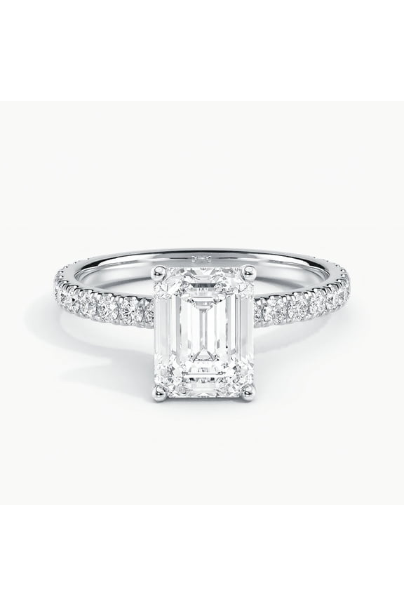 2 Ct Oval Cut Diamond Ring for Her - 14K White Gold Over Ring for Her - Causal Daily Wear Rings for Women's - Special Occasion Rings - Valentine's Day Gift - Promise Gift for Her