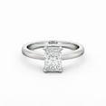 thumbnail image 1 of Spot Jewel 2 Ct Radiant Cut Lab Created Diamond Ring – 14K White Gold Plated Solitaire Engagement Wedding Ring for Women – Anniversary Jewelry – Distinctive Ring for Proposals, 1 of 4