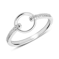 thumbnail image 1 of Spot Jewel Round Cut Diamond Engagement Ring - 1.6 Ct Lab-Created Simulated Diamond - 14K White Gold Over Bezel Set - Perfect Proposal Ring - Wedding Jewelry Gift for Her - Anniversary Ring, 1 of 5