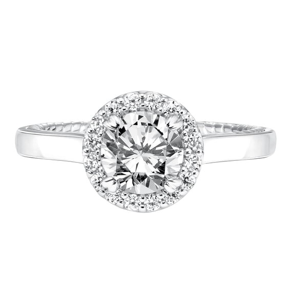 Spot Jewelry 1.7 Ct Cushion Cut Moissanite Ring - 14K White Gold Plated Ring - Halo Anniversary Ring for Women's - Moissanite Beautiful Occasion Ring - Valentine Proposal Ring - Gift for Birthday