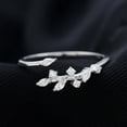 thumbnail image 1 of Spot Jewelry 14K Silver Moissanite Round Cut 1.5 Ct Diamond Wedding Ring - Leafy Engagement Rings for Women - Diamond Ring - Ladies Forever Rings on Sale - 43 Wedding Gifts, 1 of 3