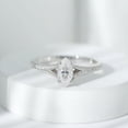 thumbnail image 1 of Spot Jewel 14K White Gold Plated Rings - 1.5 Ct Marquise Cut Diamond Rings - Split Shank Multi Stone Wedding Diamond Rings for Her - Anniversary Gifts Clearance Rings - Wedding Jewelry for Women, 1 of 5