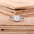thumbnail image 1 of Spot Jewelry 14K White Gold Plated Wedding Anniversary Ring - Sterling Silver Ring with Cubic Diamond - 2.30 Ct Round Cut Vintage Rings - Vintage Rings for Women - 23rd Anniversary Gifts, 1 of 5