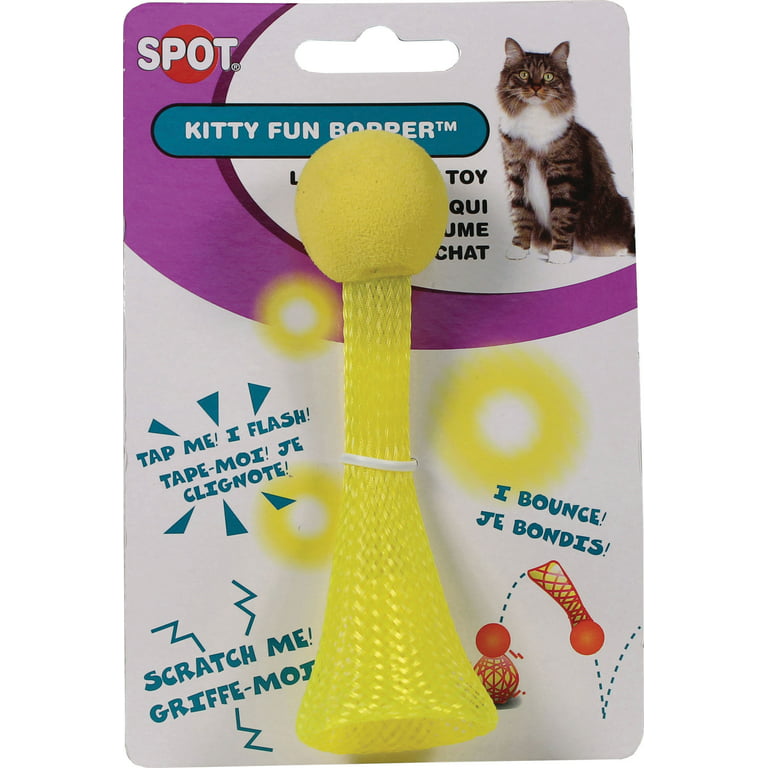 Kitty City Yellow Enrichment Wobble Play Mat Fabric Cat Toy with Feather  and Tube Toys in the Pet Toys department at