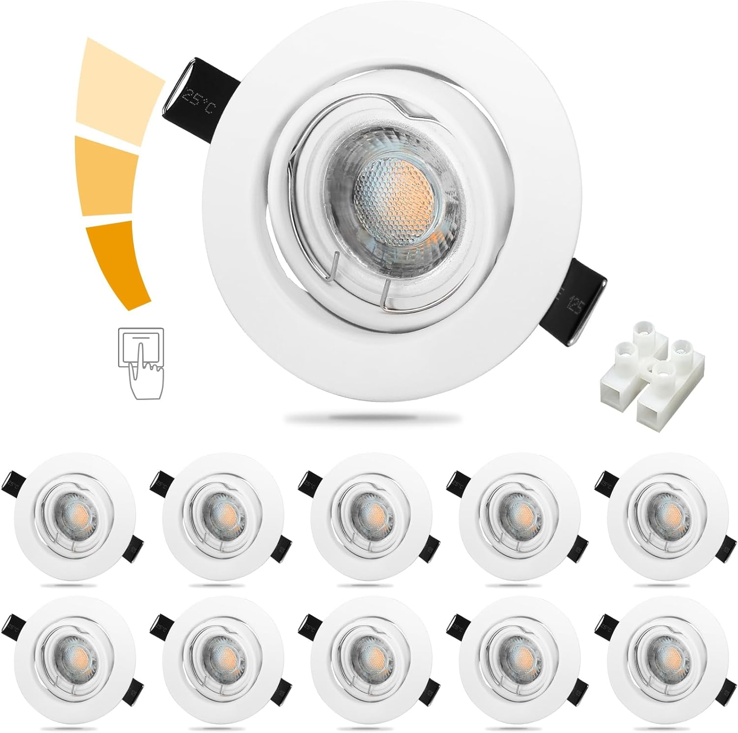 Spot Led Encastrable Dimmable Blanc X W Spot Encastr Orientable Clairage Encastr V