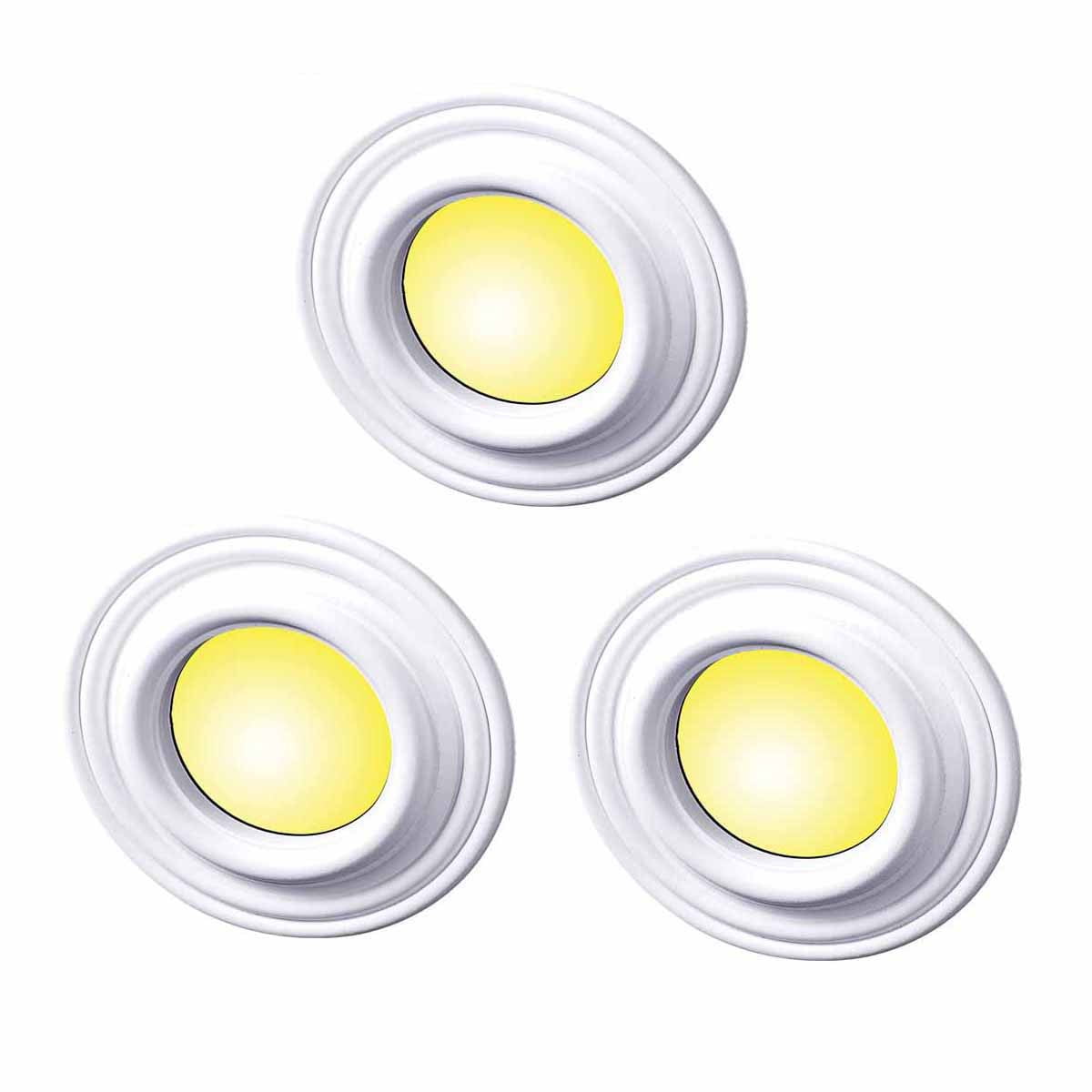 White Polyurethane Recessed Ceiling Light Trim Pack of 3