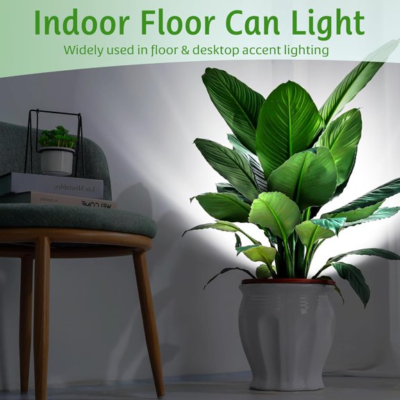 Spot Lights Clamp Indoor Spotlights, 7W Clip on Lights Daylight White Uplights with 6FT Cord and Switch for Trade Show, Workshop, Billboard, Desk Lighting (2 Pack)