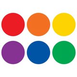 Spot On Colorful Circles Vinyl Floor Markers, 4" | Bundle of 5 ...