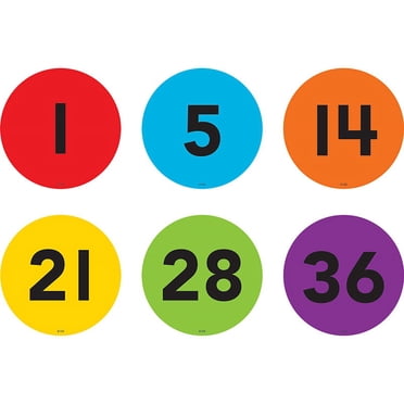 Spot On Colorful Circles Vinyl Floor Markers, 4" | Bundle of 10 Packs ...