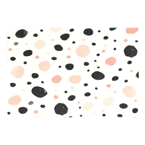 Spot Pattern 12x18in Heat-Resistant Non-Slip Place Mat, Durable and Wrinkle-Resistant