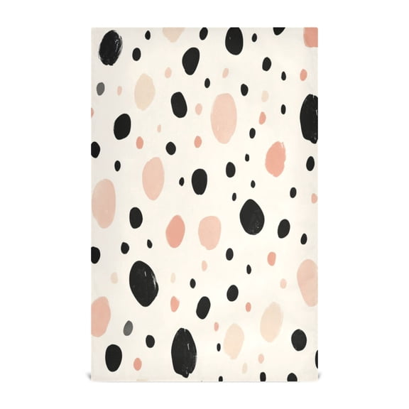 Spot Pattern Decorative Waffle Towel Kitchen Dishcloth 28x18in Multi-Use Tea Towel