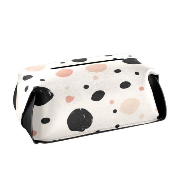 Spot Pattern Tissue Holders for Bathrooms Leather PVC Detachable 9.4x5.1x3.6in