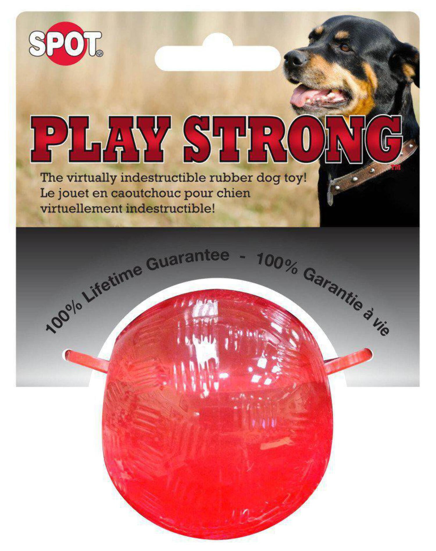 PrimePets Dog Training Ball on Rope, 2 Pcs Solid Rubber Rope Ball, Tug Ball  Toy for Medium and Small Dog, Tough Rope Toy, Non-Toxic and Durable Dog