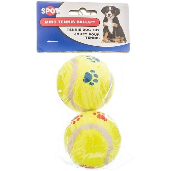 Pawprint Tennis Ball Dog Toy