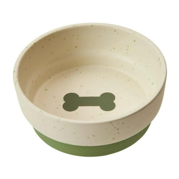 Ethical Pet 077234586136 Spot Sedona Dog Dish - Spruce Green - 5 in.