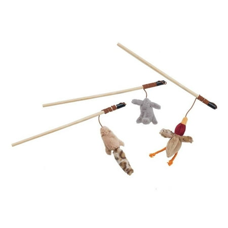 Skinneeez Forest Friends 13 Teaser Cat Toy - Stuffing-Free, Catnip-Filled Fun for Cats Kittens