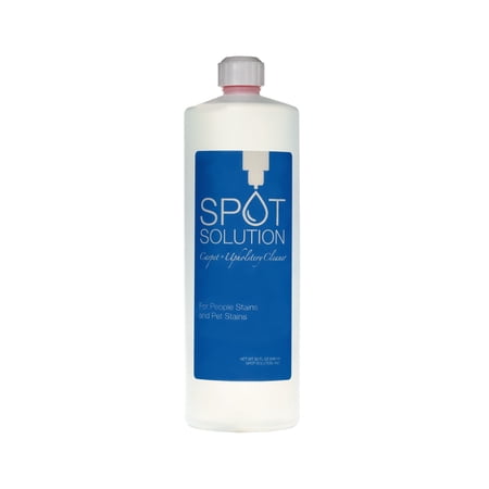 Spot Solution – Carpet & Upholstery Spot Cleaner for Stains – Odor Free - Removes Pet Stain and People Stains – Ideal Cleaning Solution for Homes, Office, Boat Purposes – No Soap, No Residue – 32 oz