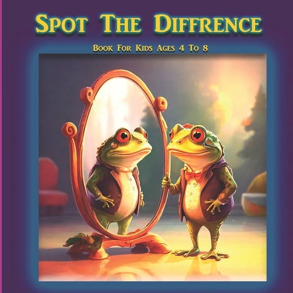Spot The Difference Book For Kids Ages 4 To 8, (Paperback)