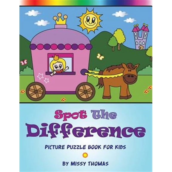 Spot The Difference - Picture Puzzle Book For Kids (Paperback) by Missy Thomas