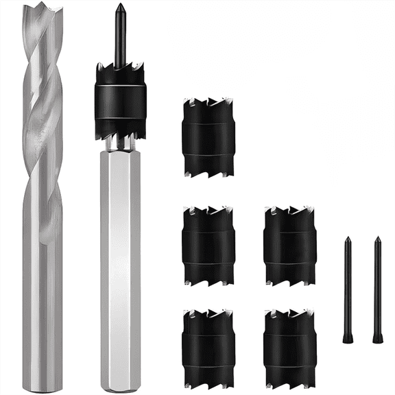 Spot Weld Cutter Kit, 9Pcs Sheet Metal Hole Cutter Punch Remover Panel Separator