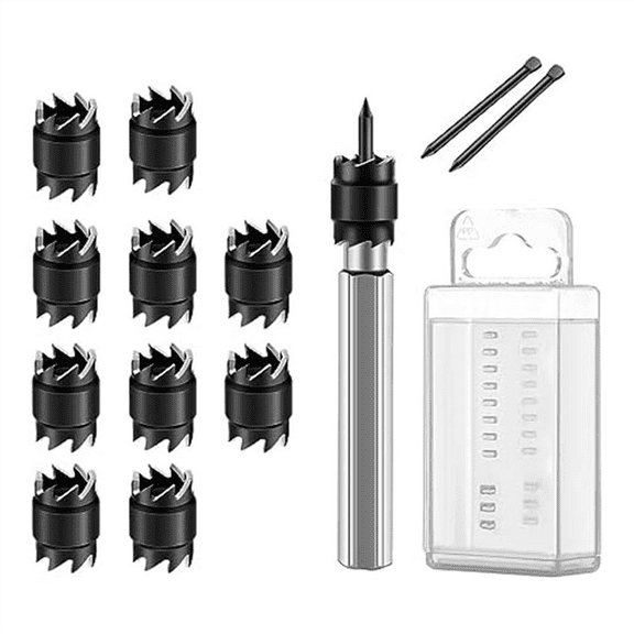 Spot Weld Cutter Set,Double Sided Spot Weld Cutter 3/8 HSS Spot Weld Cutter Remover Drill Bits Hex Sheet for Power Drill
