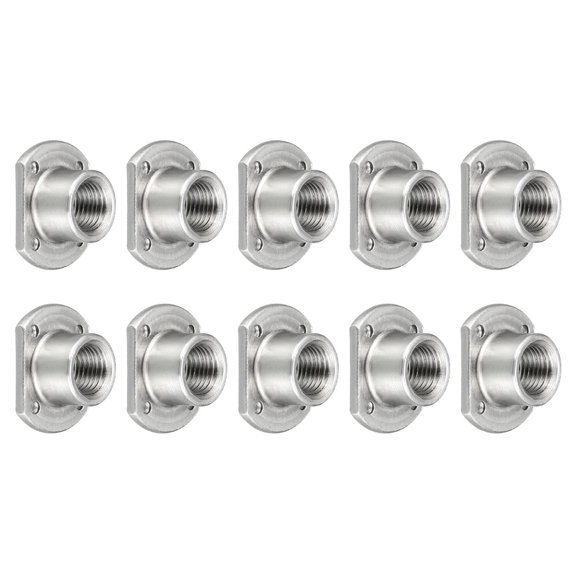 Spot Weld Nut 7/16-20 10Pcs Carbon Steel Fastener - for Industrial and Household Use