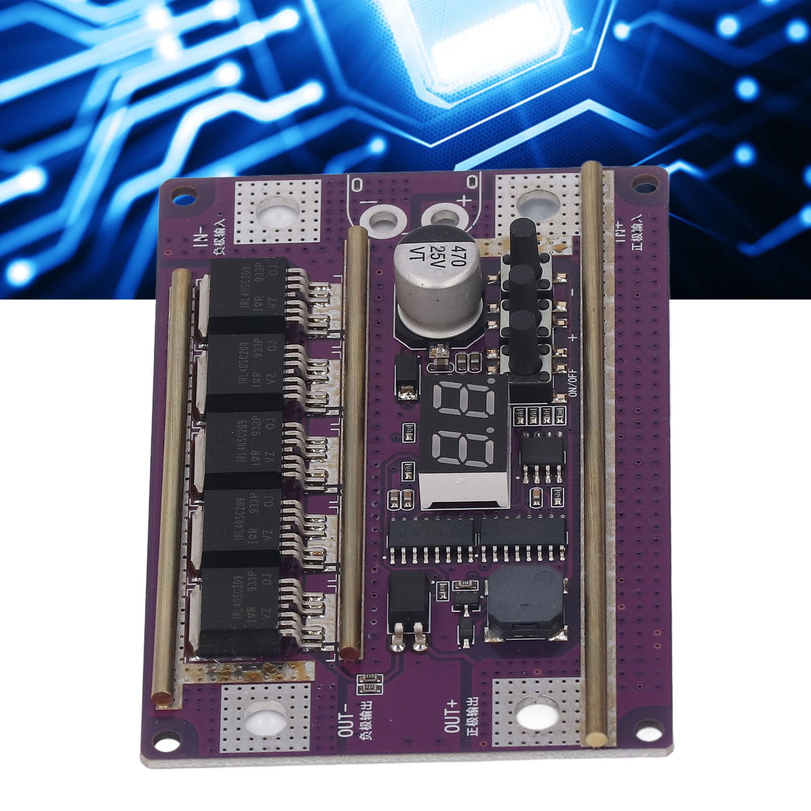 Spot Welder Controller, 99 Levels Current Up To 2390A Digital Display