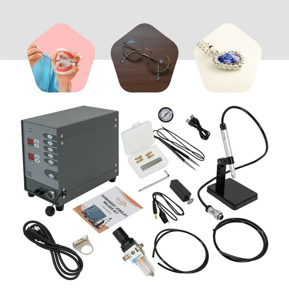 Spot Welder Machine with LCD Screens, Adjustable Welding Power and Time, High Precision and Efficiency, Compact Design for Various Applications