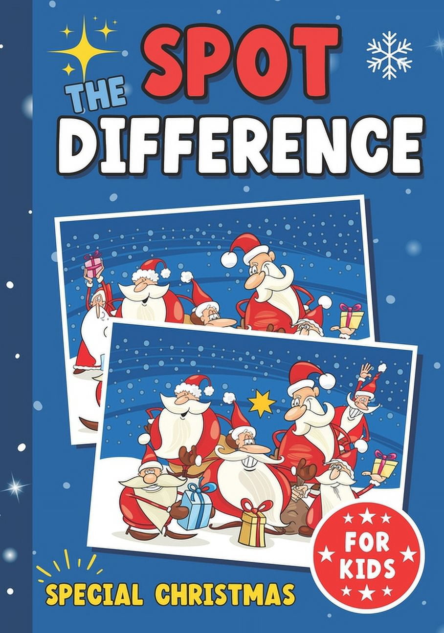 Diff Topic Books Spot the différence for kids: Special Christmas search and find to ...
