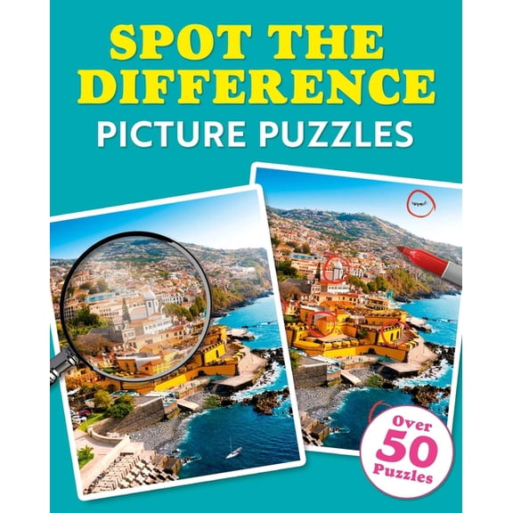 Spot the Difference Picture Puzzles: Over 50 Puzzles, (Paperback)