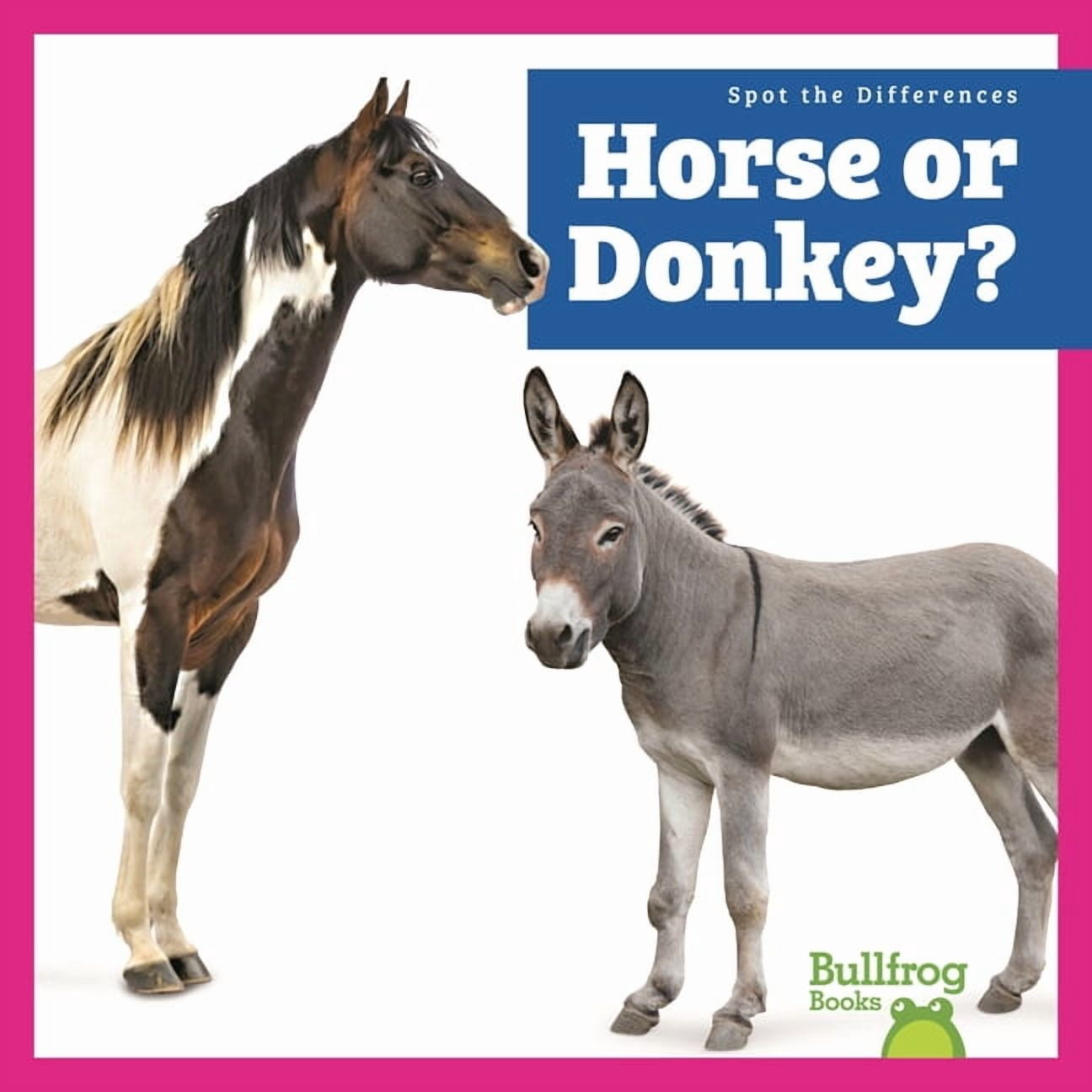 Spot the Differences Horse or Donkey?, (Hardcover)
