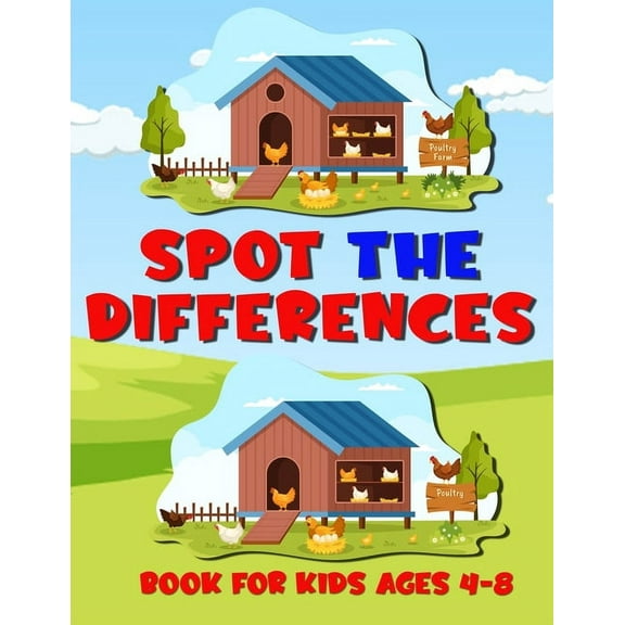 Spot the Differences: The Quest for Differences - Search for the discrepancies between two seemingly identical pictures , (Paperback)
