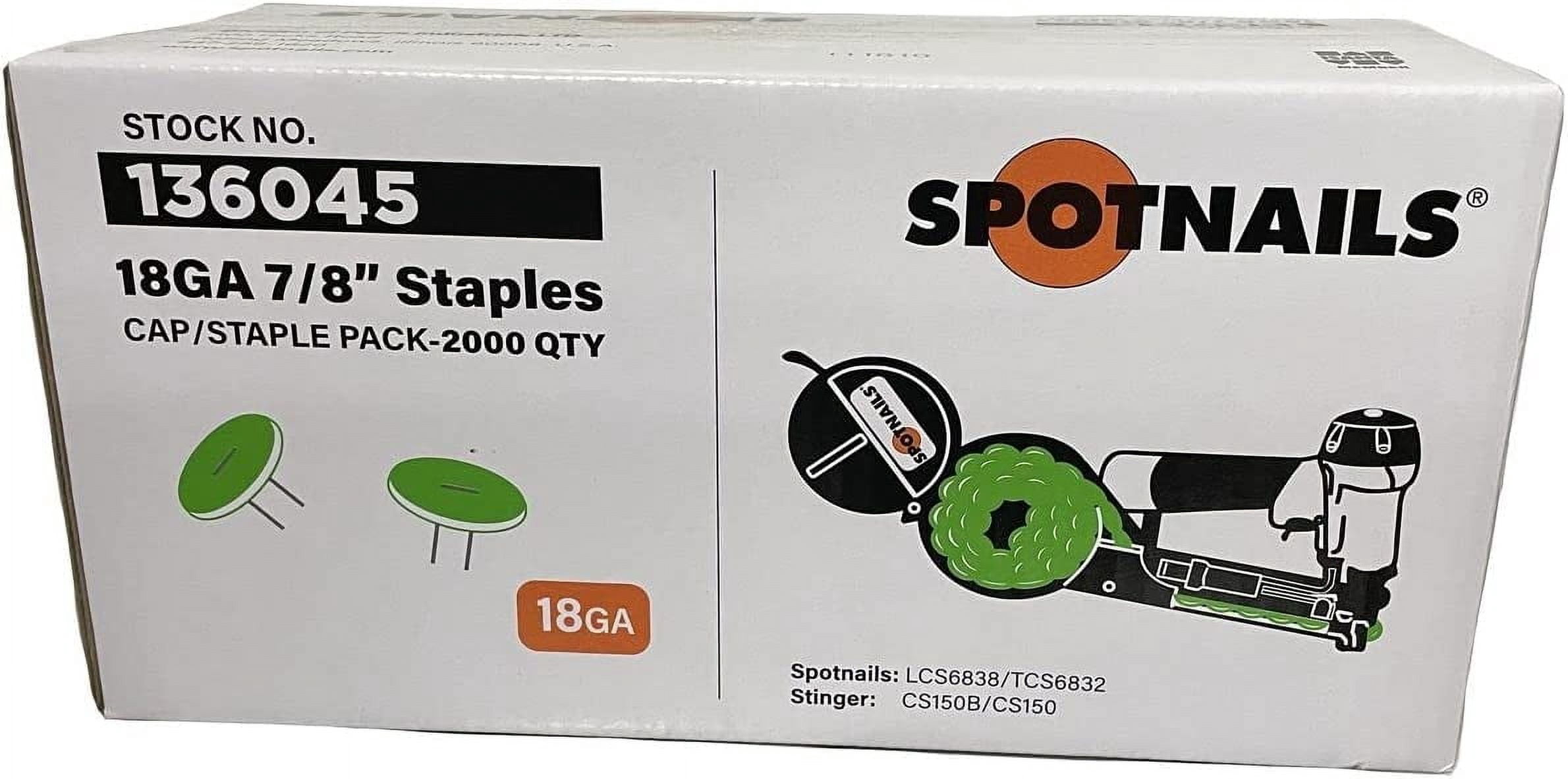 Spotnails CC34A Copper Carton Closing Staples – 3/4″ X 1-3/8″, 4000 Per Box, Chisel Point