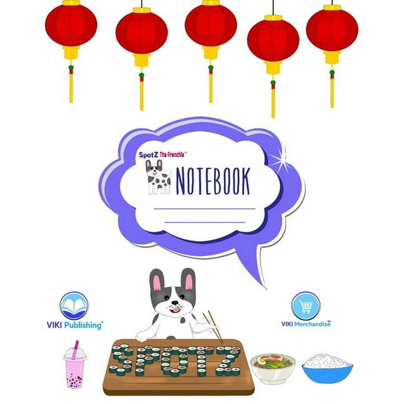 SpotZ the Frenchie(R) BRANDED RULED COMPOSITION NOTEBOOK: 120 pages - 8x10 - Softcover - Branded -, (Paperback)