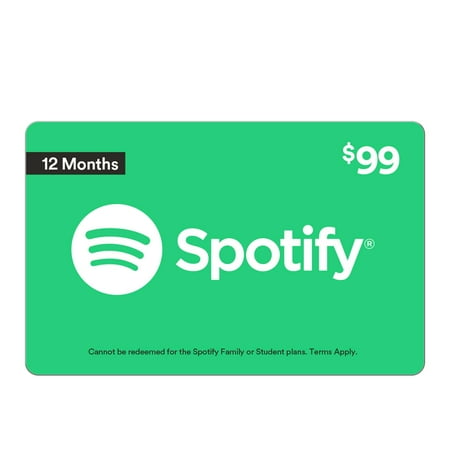 Spotify - $99 Annual Card [Digital]