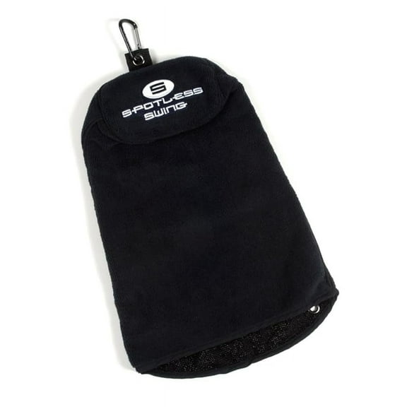 Spotless Swing Golf Towel | Microfiber Golf Club Cleaner Towel with Clip | 3-in-1 Design for Ultimate Convenience | Premium Multi-Use Golf Accessories for Men and Women