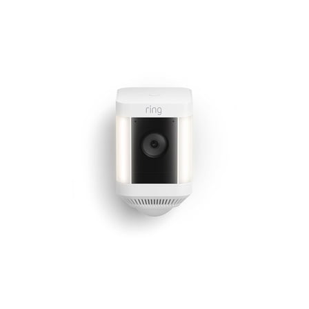 Spotlight Cam Plus, Battery (newest model), Home or business security with HD video, Two-Way Talk, Color Night Vision, and Security Siren, White