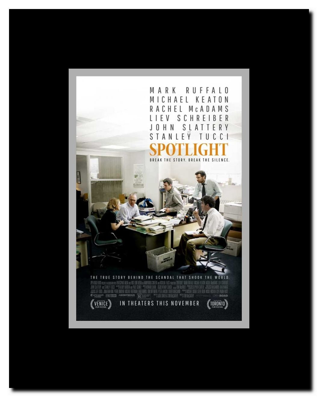 Spotlight Framed Movie Poster