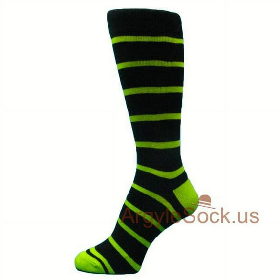 Spotlight Hosiery shades of GREEN Men's Groomsmen's Dress Socks (Teal, Kelly, Lime, Olive, Forest)