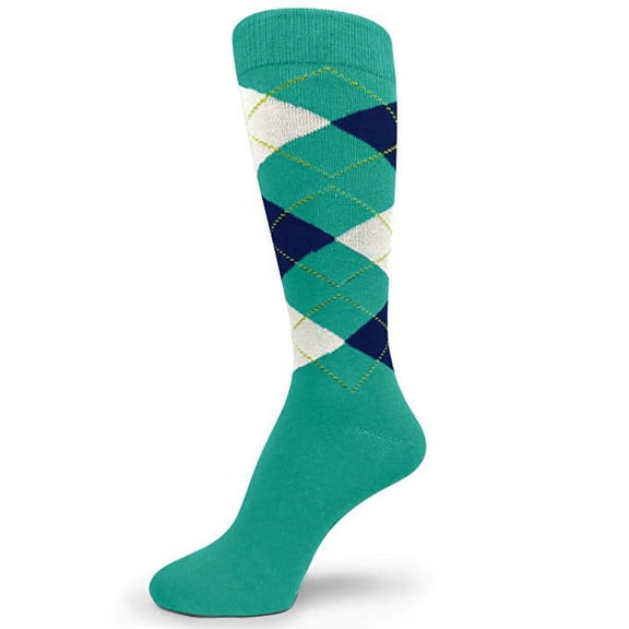 Spotlight Hosiery shades of GREEN Men's Groomsmen's Dress Socks (Teal, Kelly, Lime, Olive, Forest)