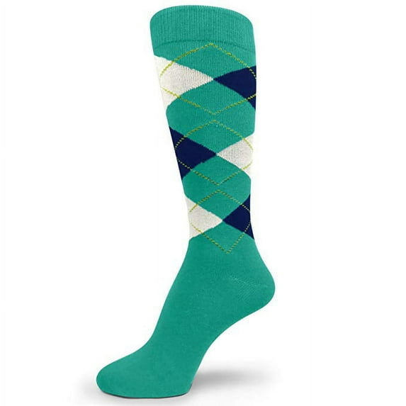 Spotlight Hosiery shades of GREEN Men's Groomsmen's Dress Socks (Teal, Kelly, Lime, Olive, Forest)