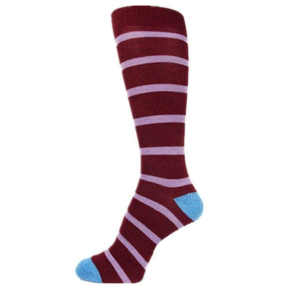 Spotlight Hosiery shades of MAROON/BURGUNDY/RED Men's Groomsmen's Dress Socks